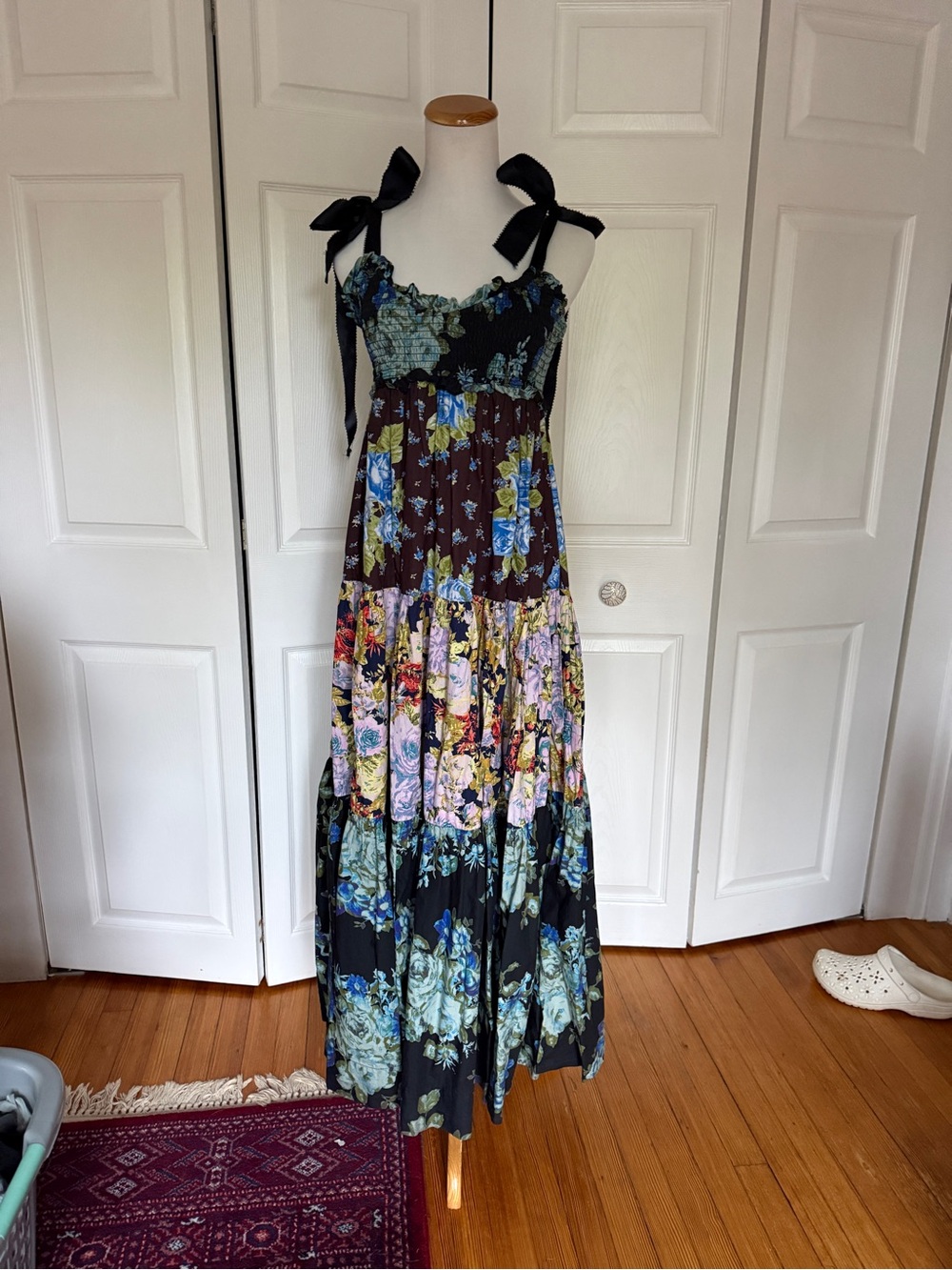 Free People Bluebell Maxi in Dark Combo XS